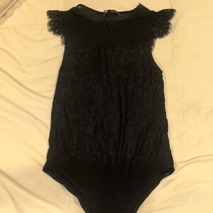 Zara Black Lace Bodysuit